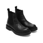 Gucci Leather Ankle Boot With Web Detail Black 794168 Aadpf 1056