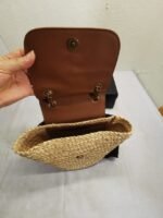 Saint Laurent Mini Manon In Raffia And Aged Vegetable Tanned Leather Naturel 23cm 774269GAAED9051 - Image 2