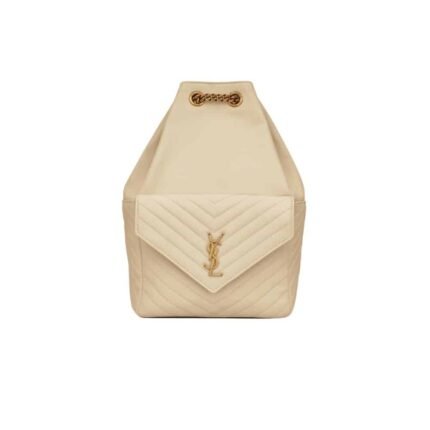 Saint Laurent Joe Backpack In Beige 29Cm 6726091El079207